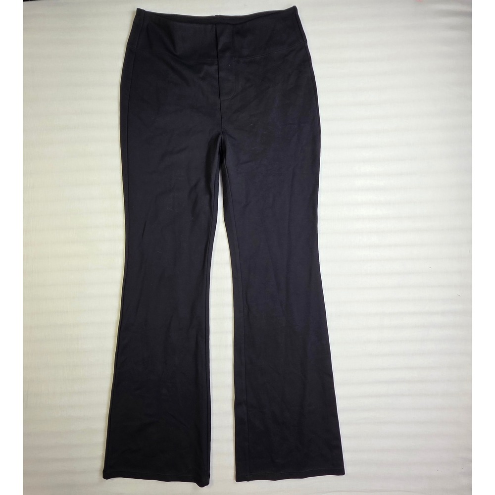 Halara Black High Waisted Flare Pants Bootcut Pull On Trousers Womens Medium